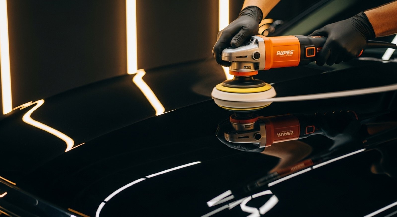 Paint correction with rotary polisher